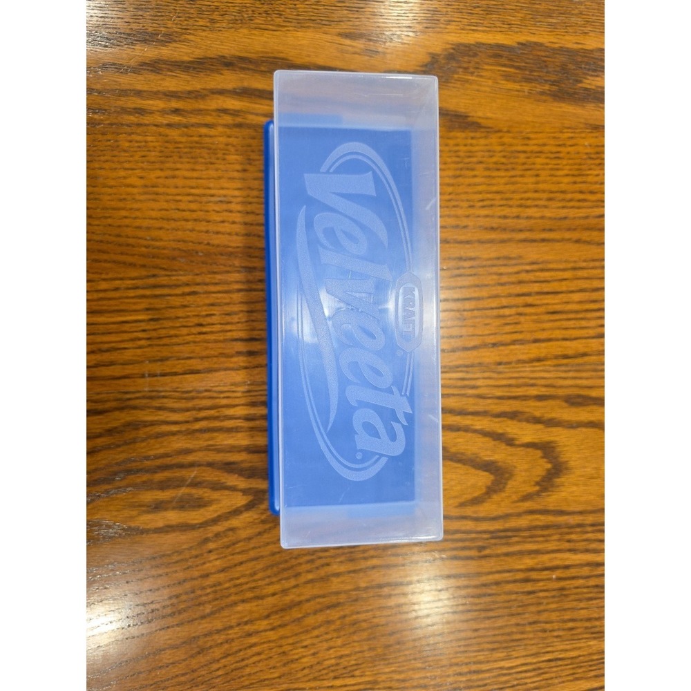 Kraft Velveeta Cheese Box‎ Keeper Storage Container Blue Plastic 2 lb Block